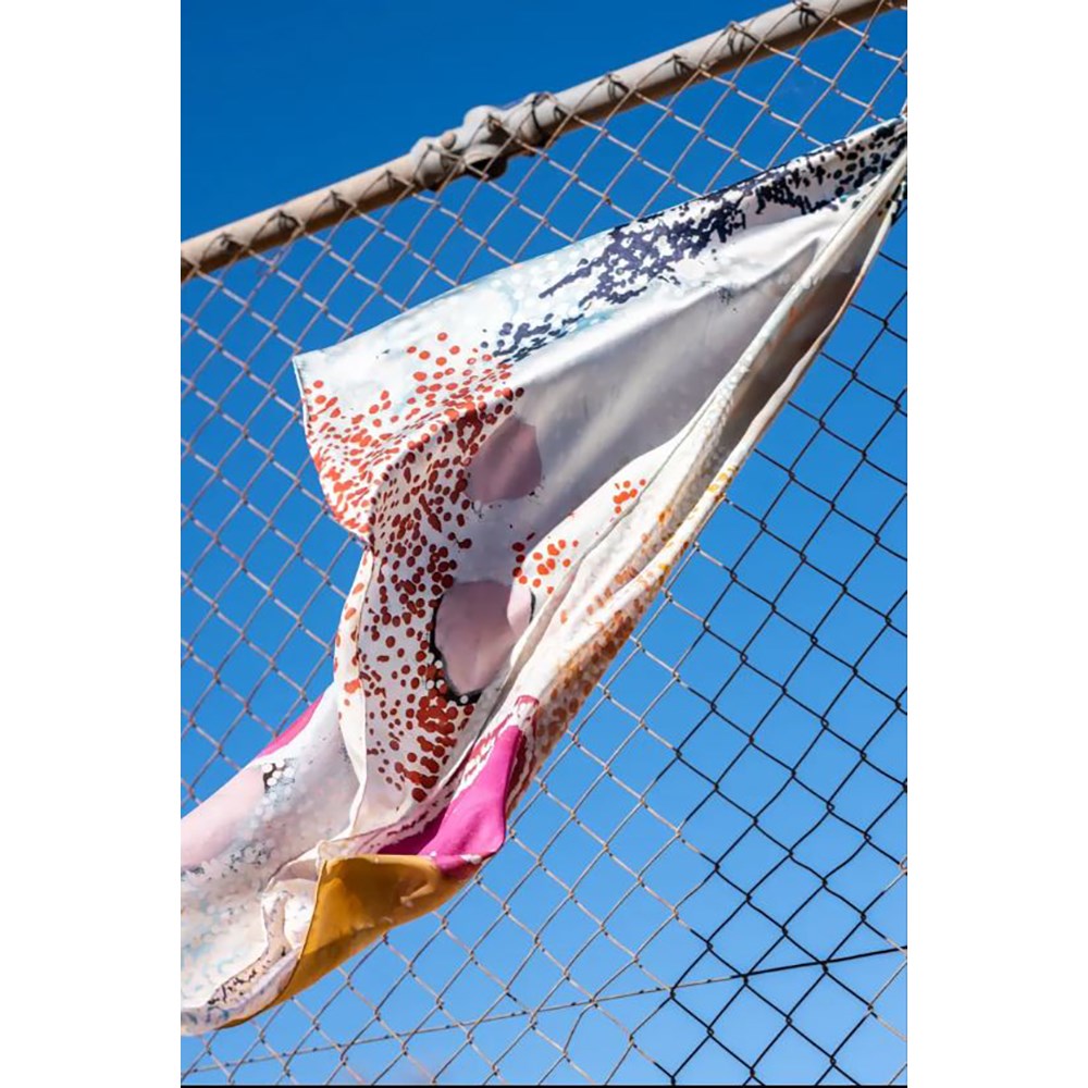 Silk scarf | Wilarra by Mulyatingki Marney | One of Twelve
