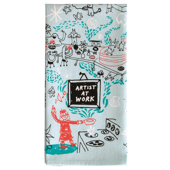 Tea towel | Artist at work