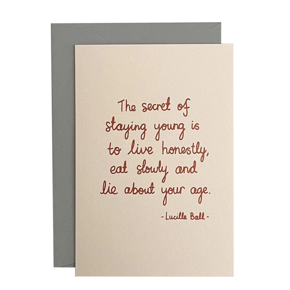 Greeting card | Lucille Ball quote