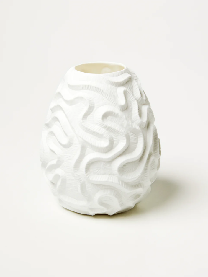 Vase | Coral Groove | White