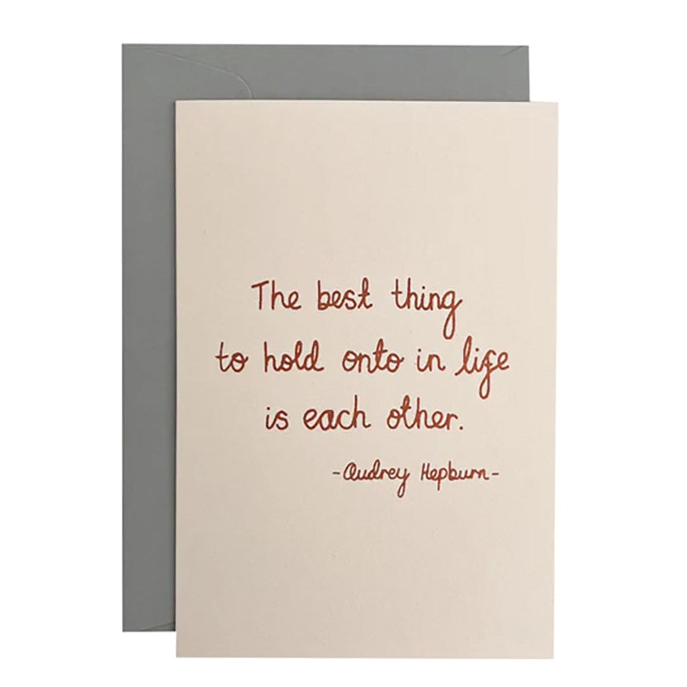 Greeting card | Audrey Hepburn quote |  All Occasions