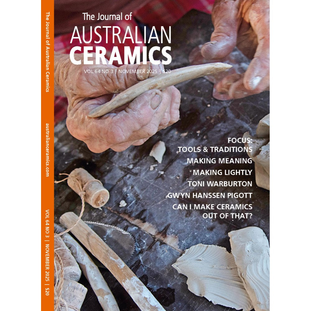 The Journal of Australian Ceramics | Vol 64 No.3 | November 2025