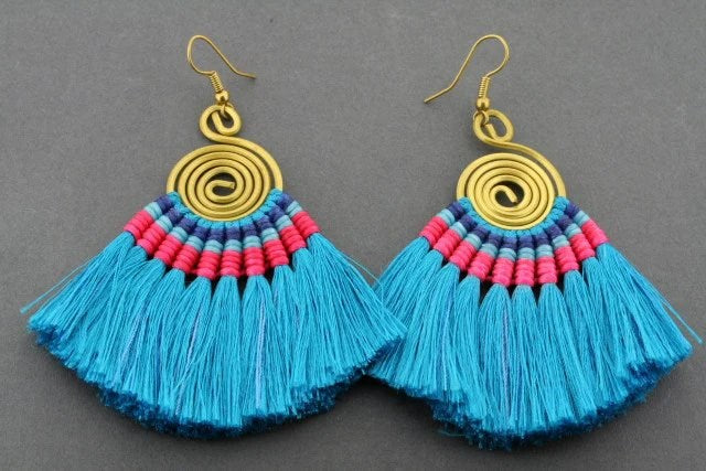 Earrings | Silk tassle | assorted colours