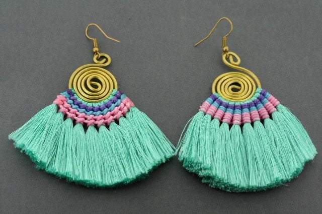 Earrings | Silk tassle | assorted colours