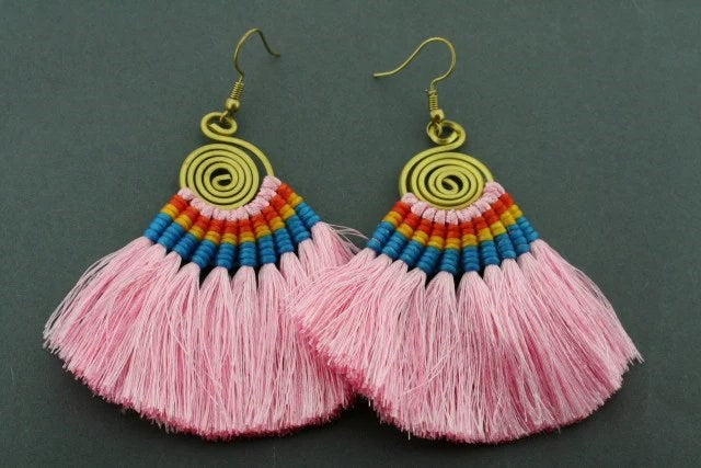 Earrings | Silk tassle | assorted colours