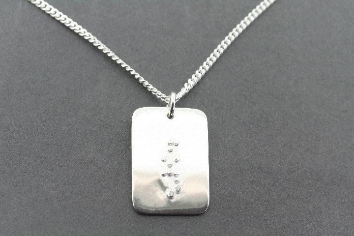 Necklace | Sterling silver | Braille hope