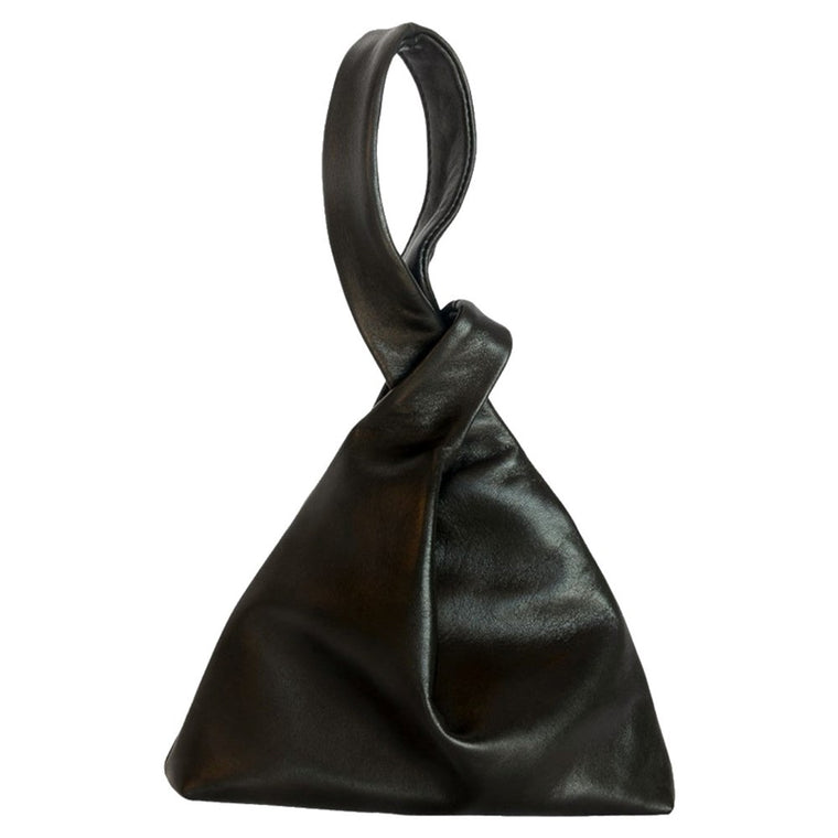 Bag | Leather Soft Sac | small | black | Kerin English