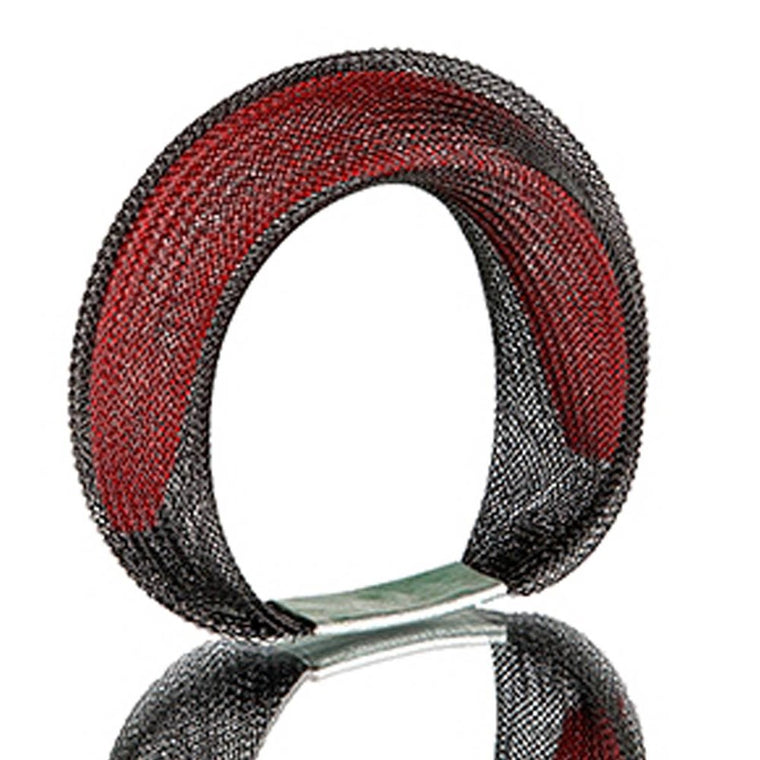 Bracelet | Double Mesh | Black & Red | Sophia Emmett