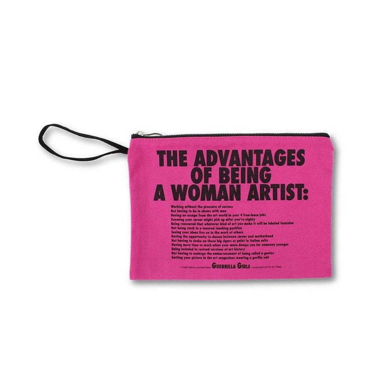 Clutch Bag | Advantages of Being a Woman Artist | Guerrilla Girls