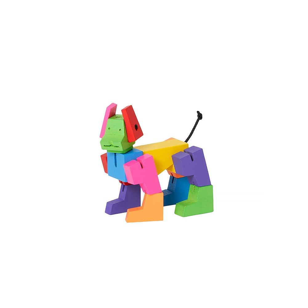 Cubebot | Wooden Milo robot dog toy | micro