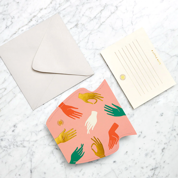 Greeting Card | Small Paper Vase | Hamsa Pink | All Occasions