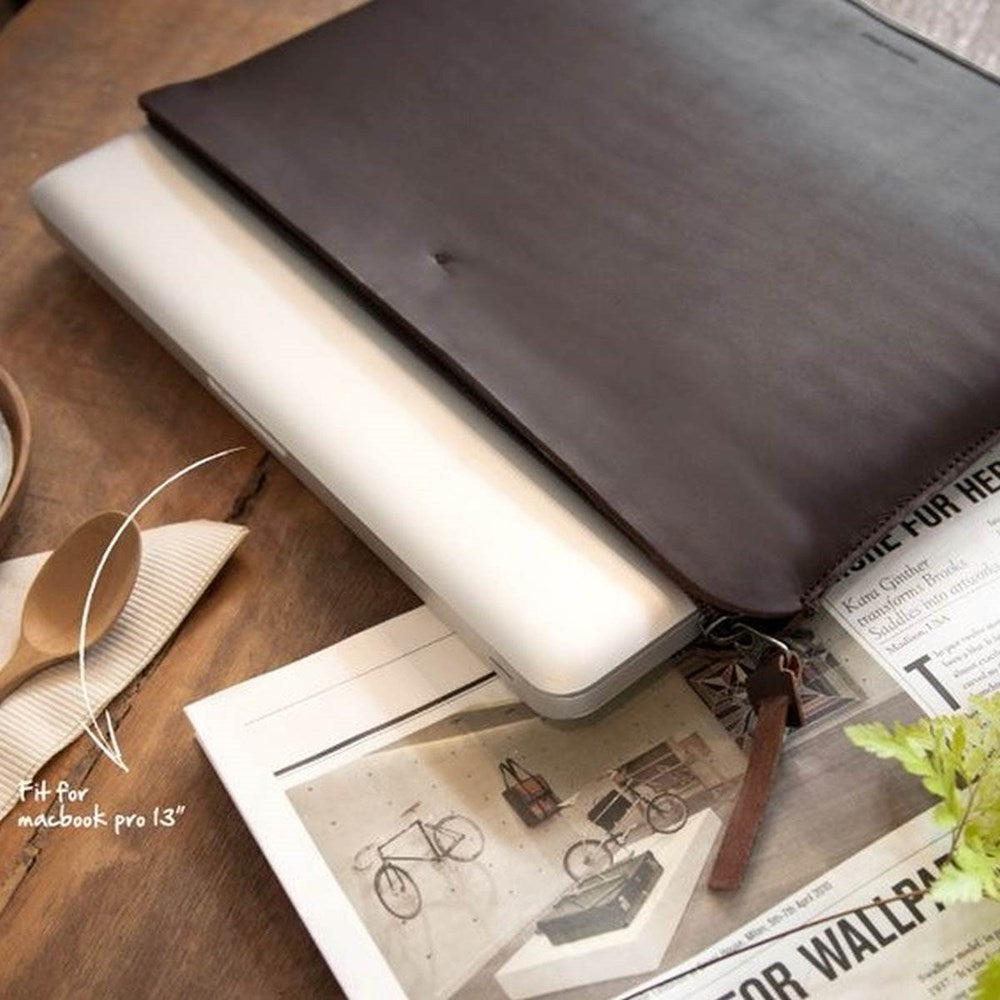 Laptop Case | Softcase 13" | Dark Chocolate Leather