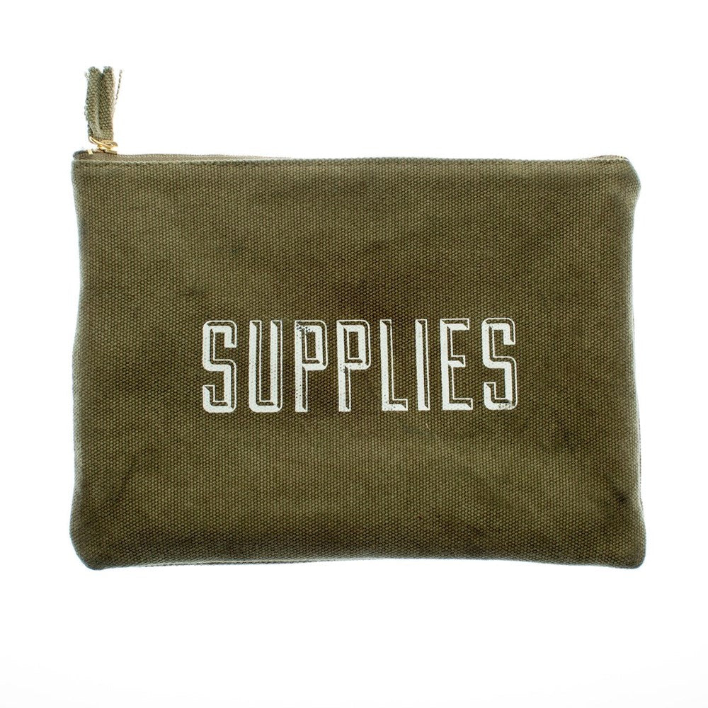 Pouch pencil case | Supplies | khaki