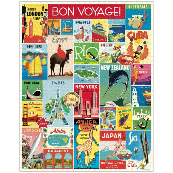Puzzle | Vintage travel posters | 1000 pieces