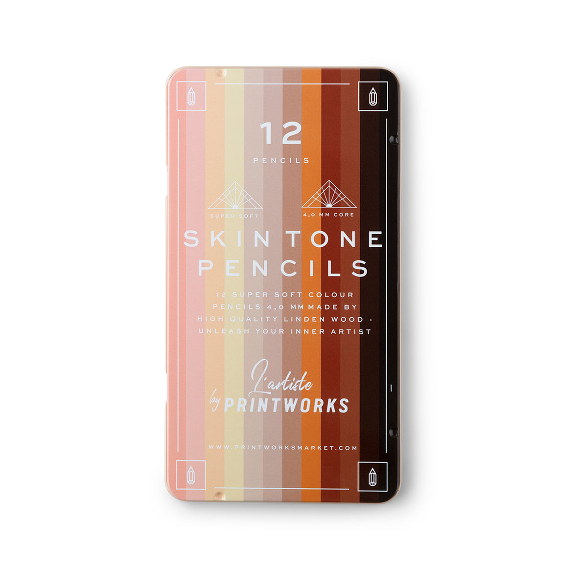 Pencil set | Skin tone | Set of 12