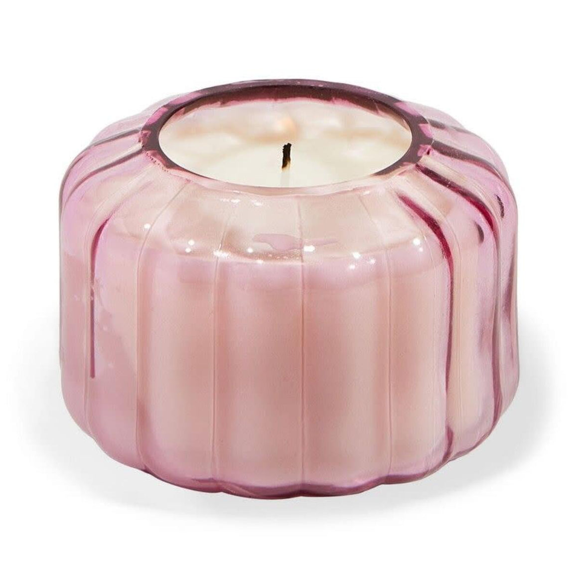 Candle | Paddywax ribbed glass | Desert peach