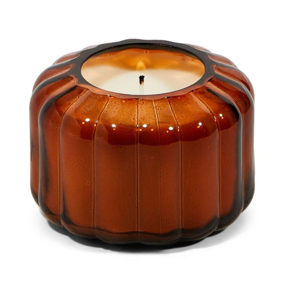 Candle | Paddywax ribbed glass | Tobacco patchouli