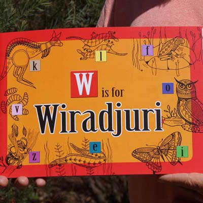Colouring in book | W is for Wiradjuri | Author: Larry Brandy