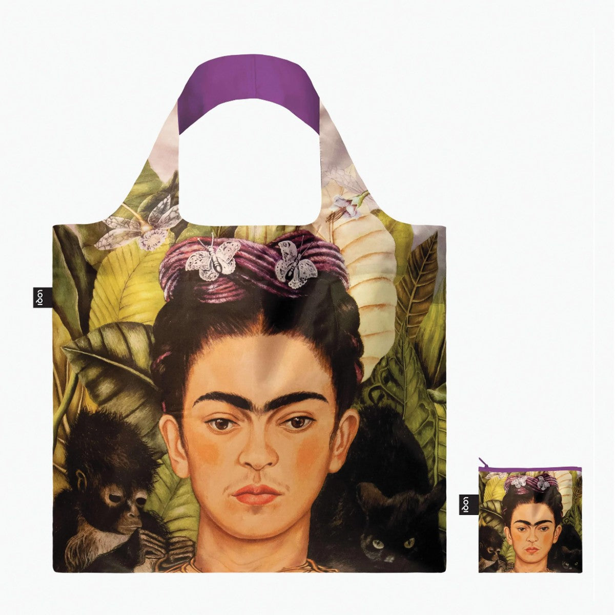 Frida Kahlo Denim Hand-painted Sling Bag for women