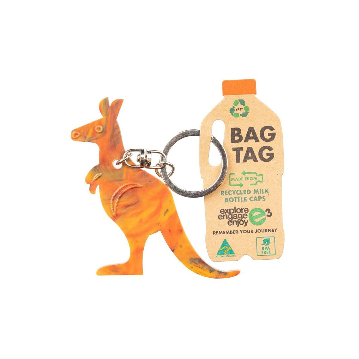 Keyring | Recycled PET | Kangaroo