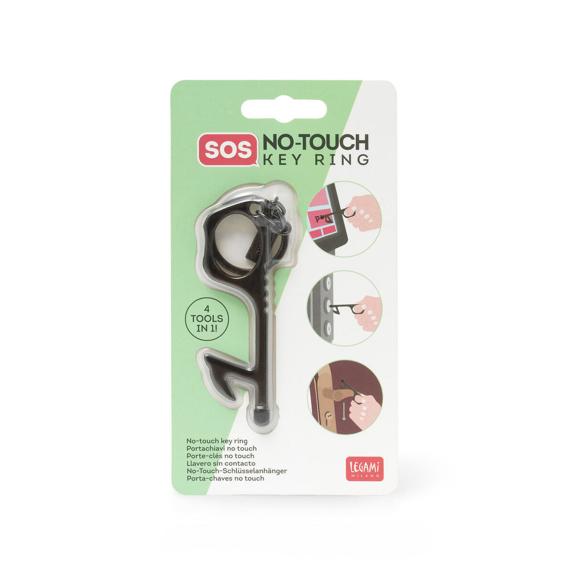 Keyring no-touch tool | contactless multifunction
