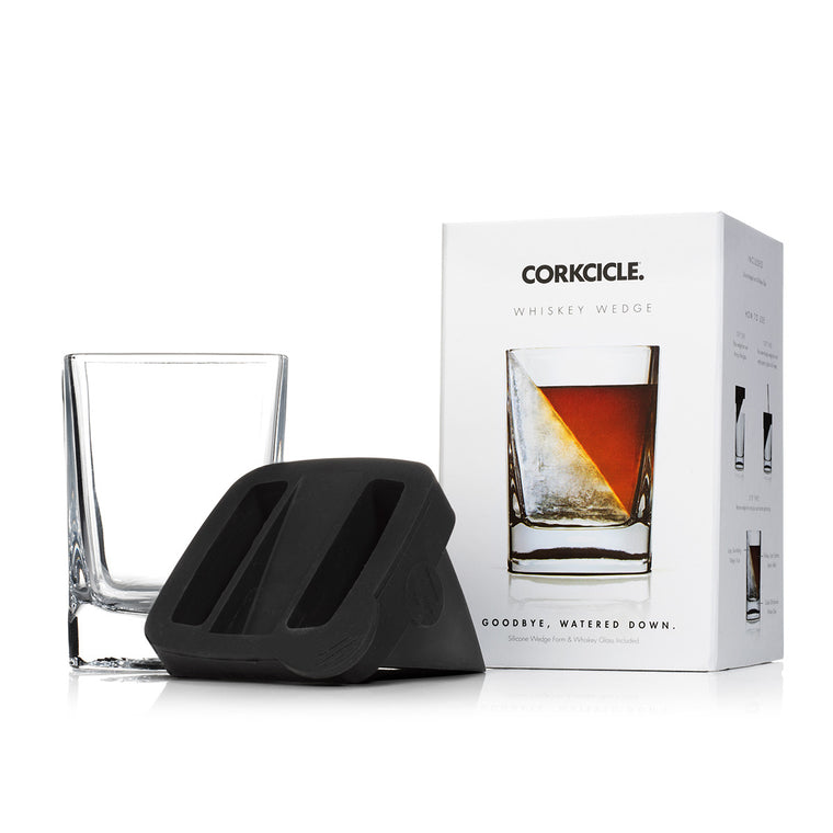 Glass & ice cube mold | Whisky Wedge