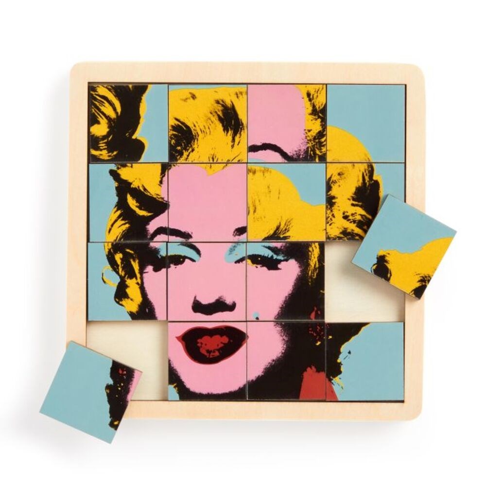 Sliding Wood Puzzle | Andy Warhol Marilyn | 2 in 1