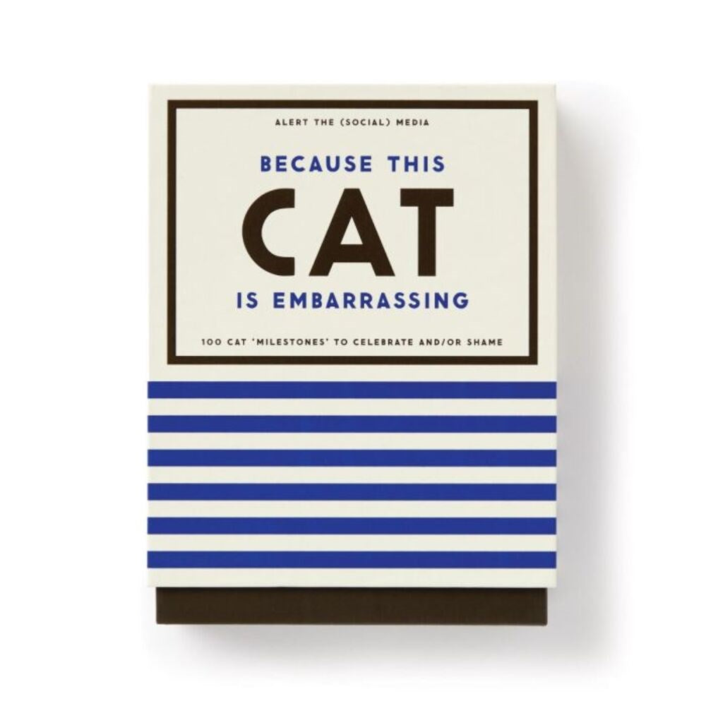 Milestone cards | Because this cat is embarrassing