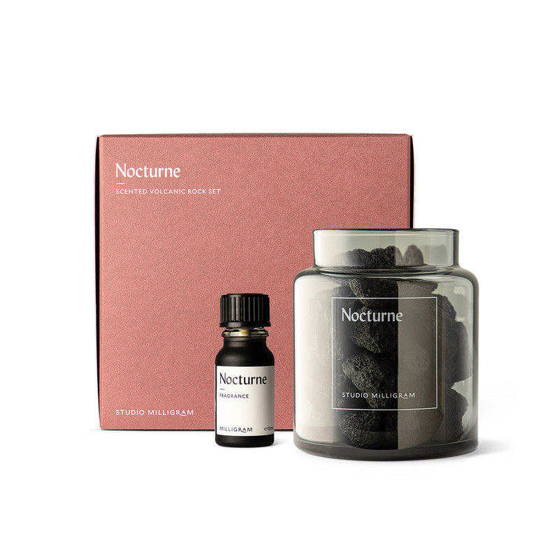 Volcanic Rock Diffuser | Scented | Nocturne | Earth & Smoke