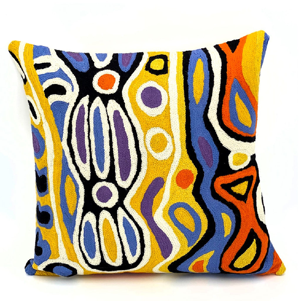 Cushion cover | Wool 40cm | Judy Napangardi Watson | multicoloured