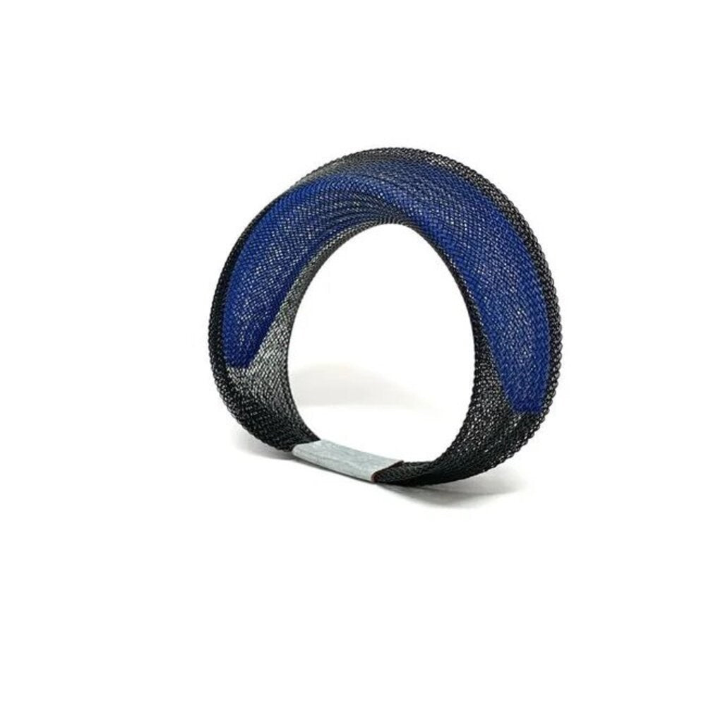 Bracelet | Double Mesh | Black & Blue | Sophia Emmett