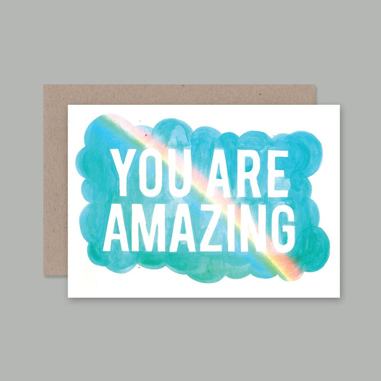 Greeting Card | You are amazing cloud and rainbow | All Occasions