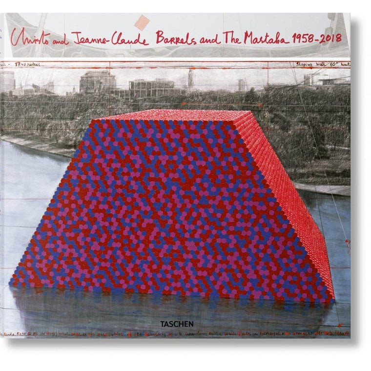 Book featuring cover art of Christo and Jeanne-Claude: Barrels and The Mastaba