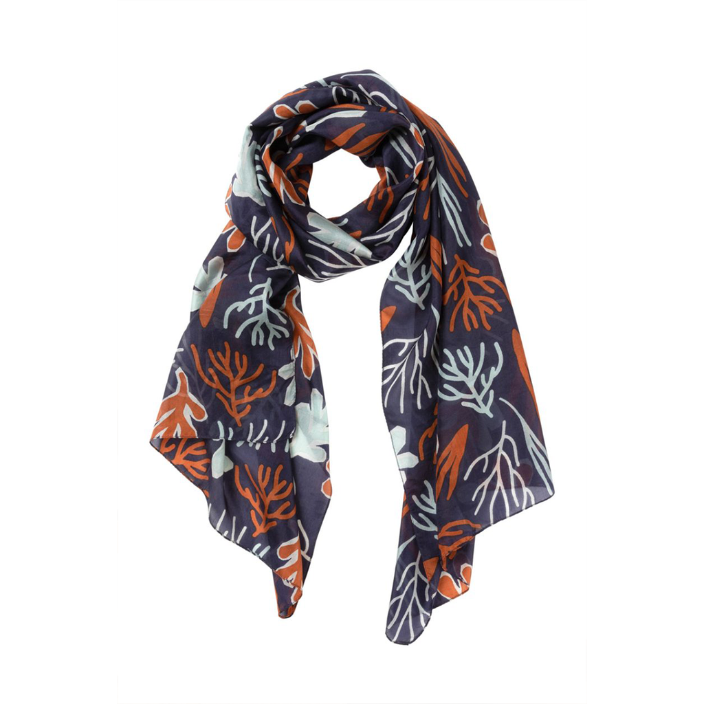 Silk scarf | deep sea | indigo