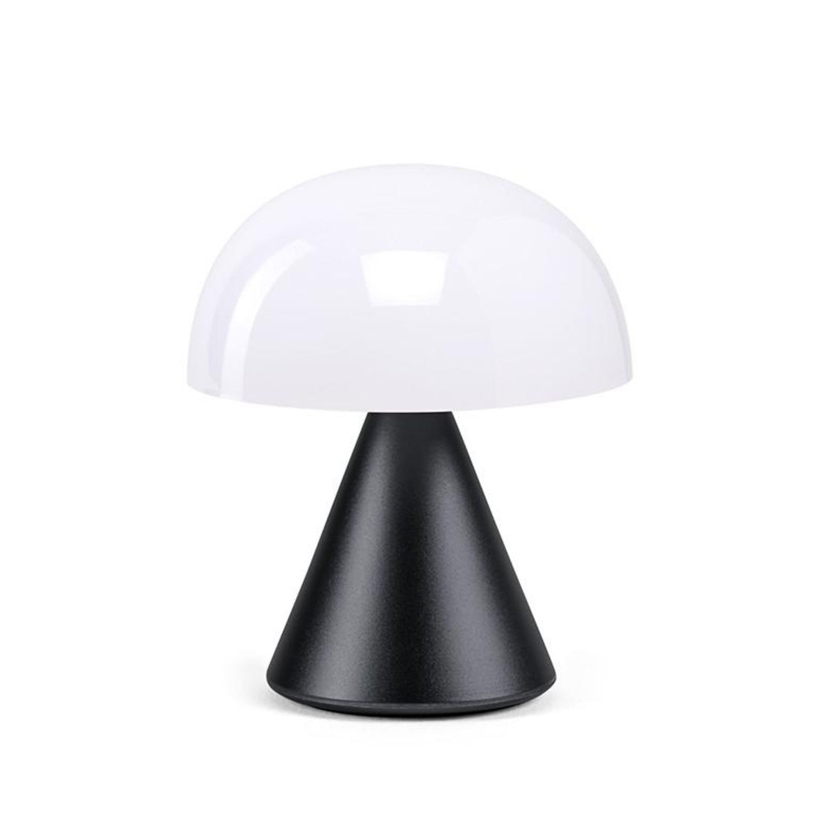 White dome light with a conical gun mental base.