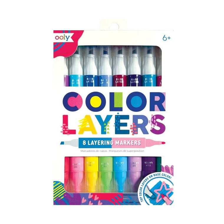 Double ended markers | Colour layers | set of 8