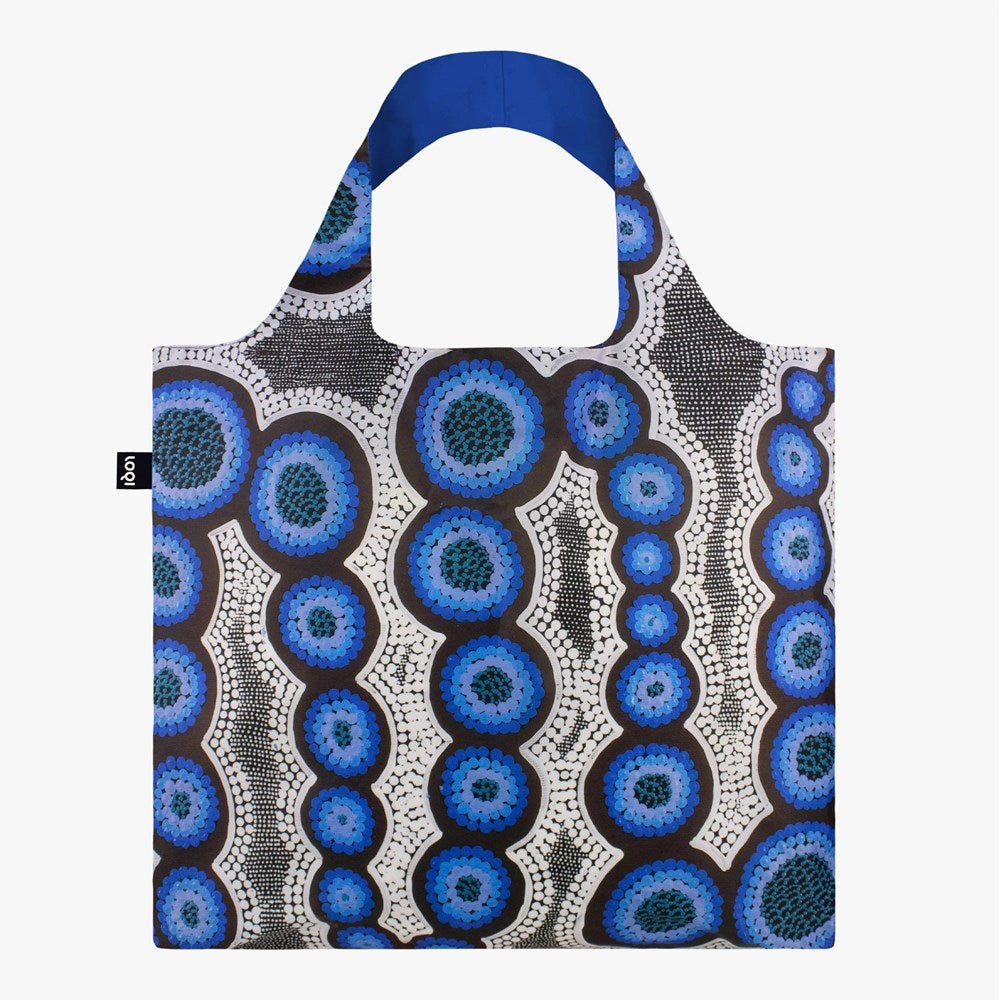 Shopping bag | LOQI | Water Dreaming by Kirsten Nangala Egan