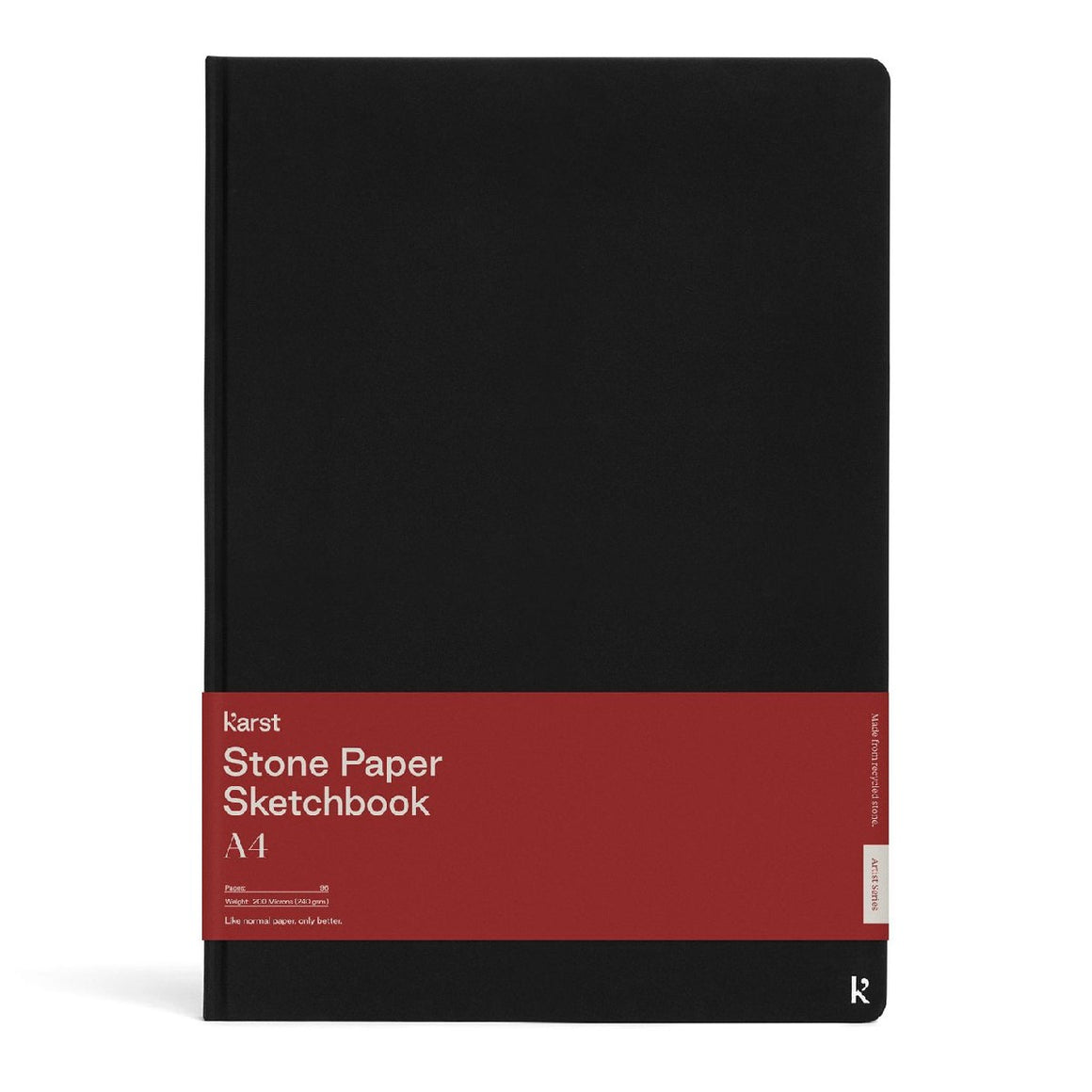 Hardcover Sketchbook | Karst | blank | A4 | black