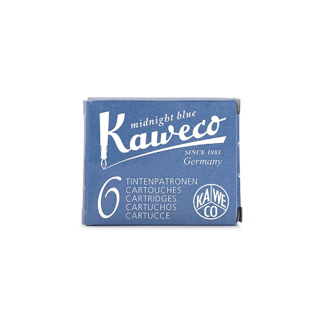 Fountain Pen Ink Cartridges | Kaweco | Pack of 6 | Assorted Colours