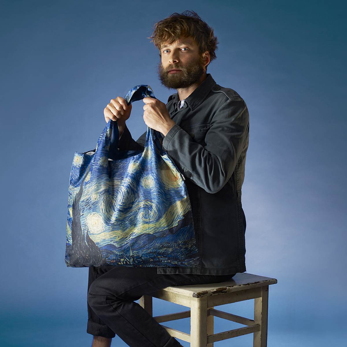 Shopping bag | LOQI | The Starry Night by Van Gogh