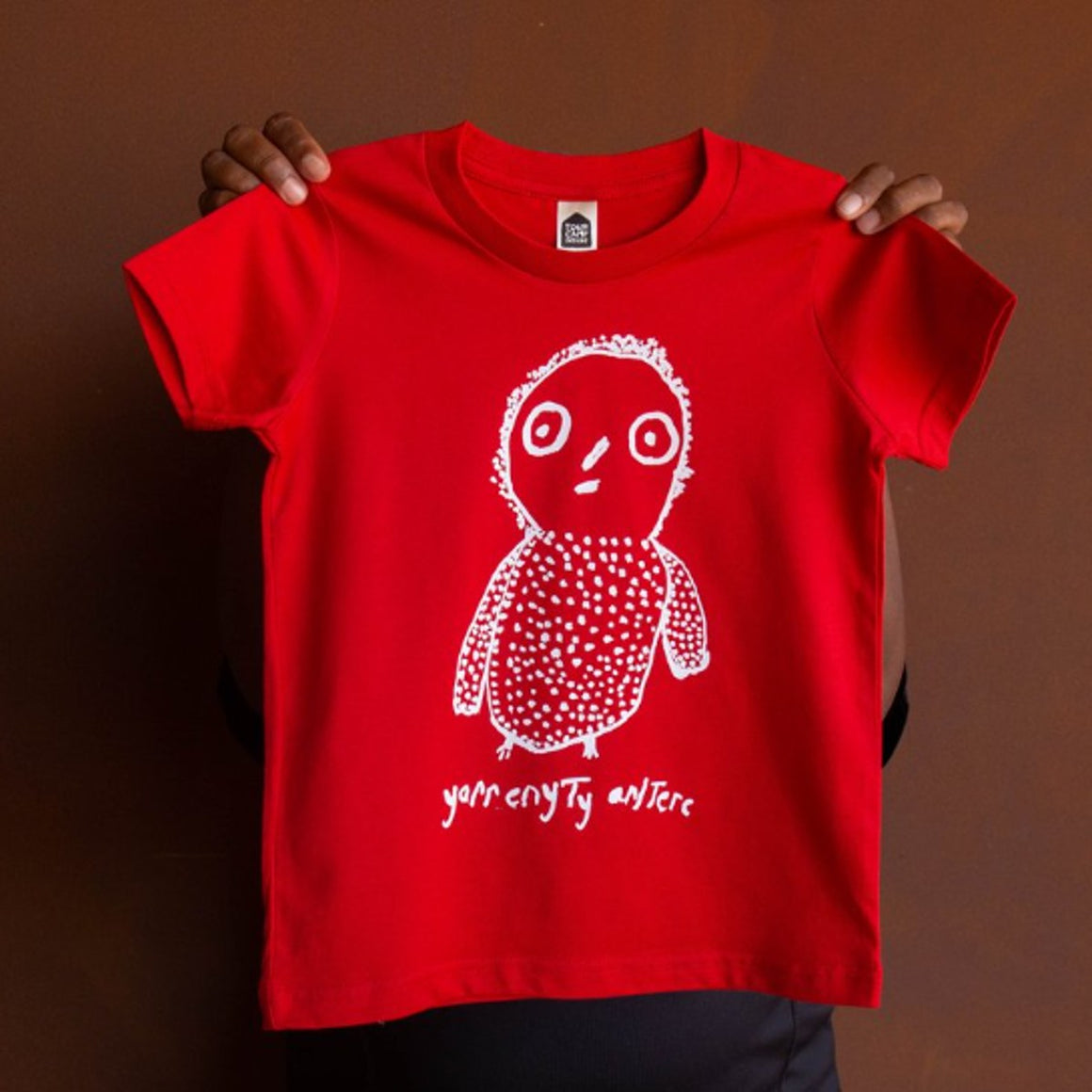 Kids t-shirt | Little Owl by Trudy Inkamala | Yarrenyty Arltere Artists