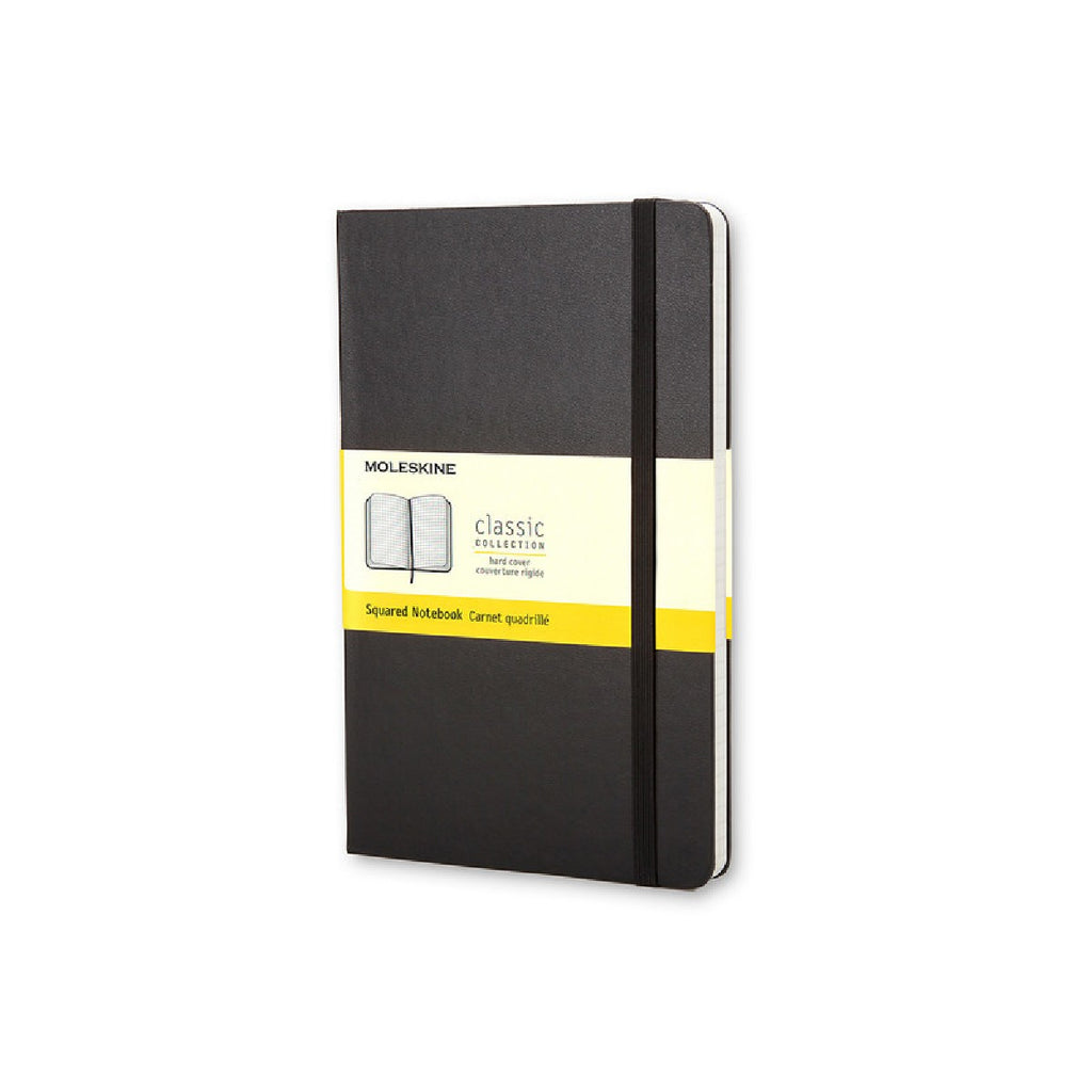 Hardcover notebook | Moleskine | square grid | large | black