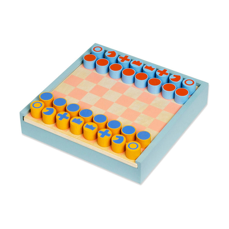 2-in-1 board game | Chess & Checkers | MoMA