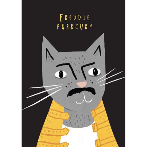Greeting card | Freddie Purrcury