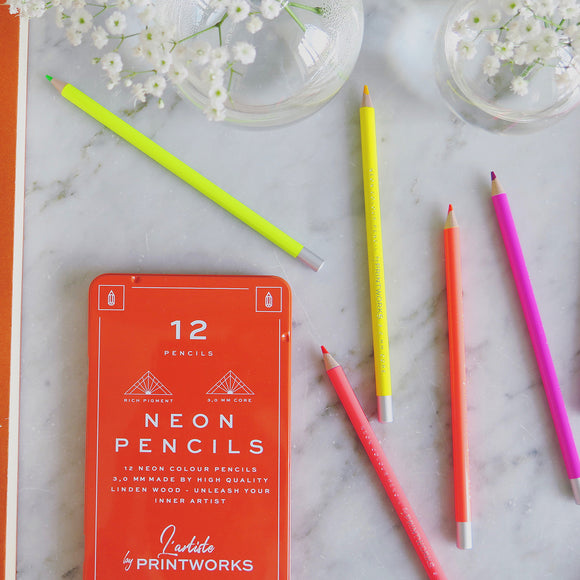Pencil set | Neon | Set of 12
