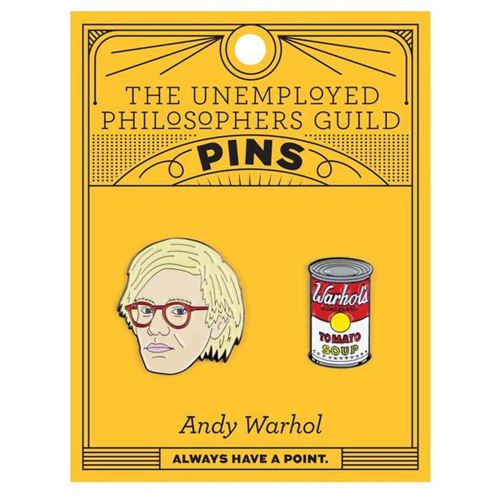 Pin set | Andy Warhol & soup can