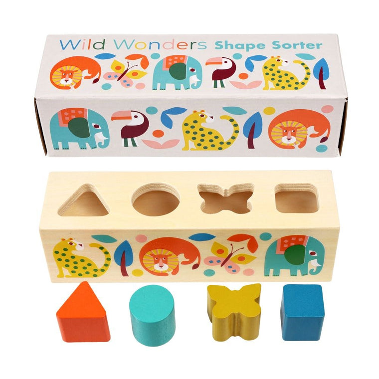 Shape sorter | Wild wonders | wooden