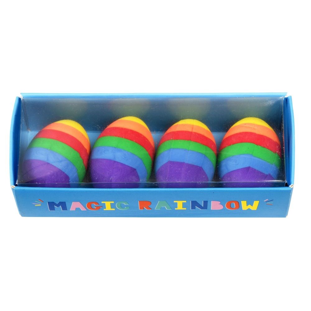 Eraser set | Rainbow eggs | set of 4