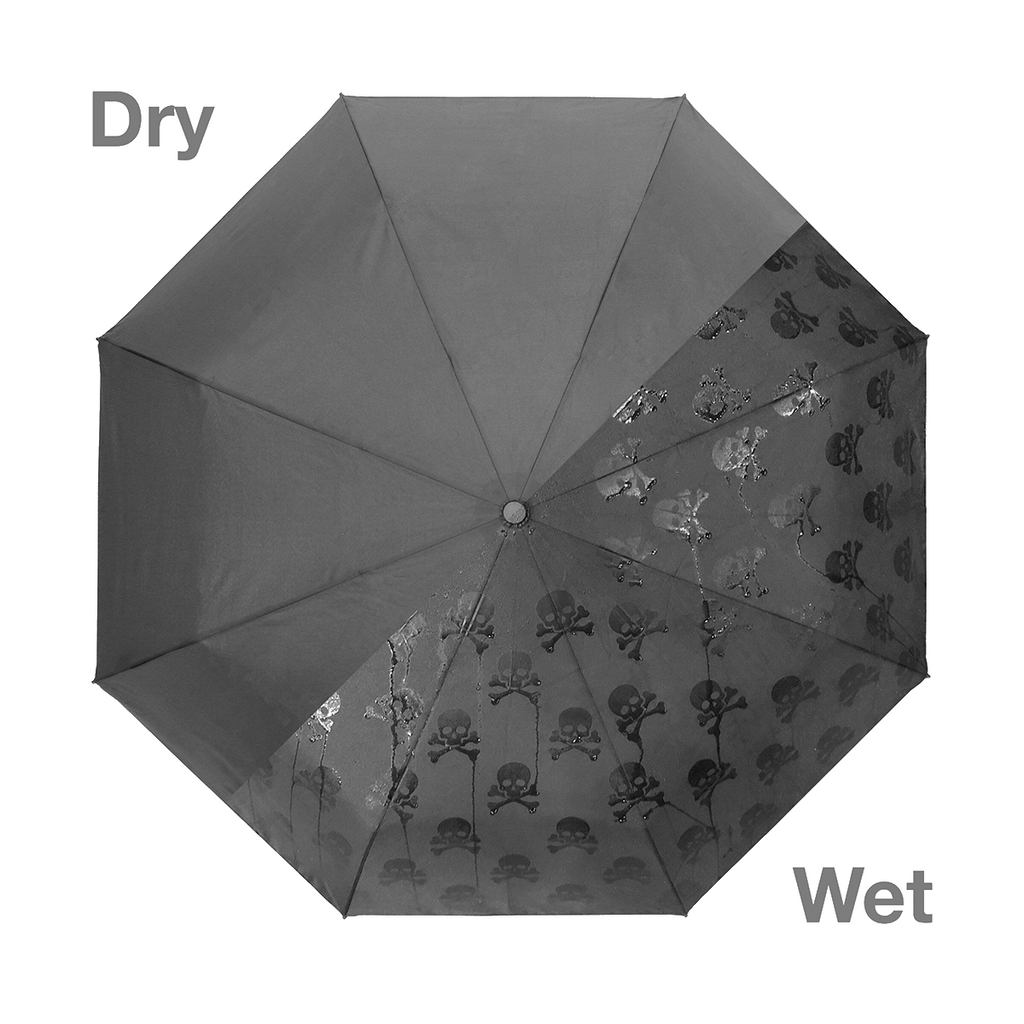 Pattern Revealing Umbrella | Skull