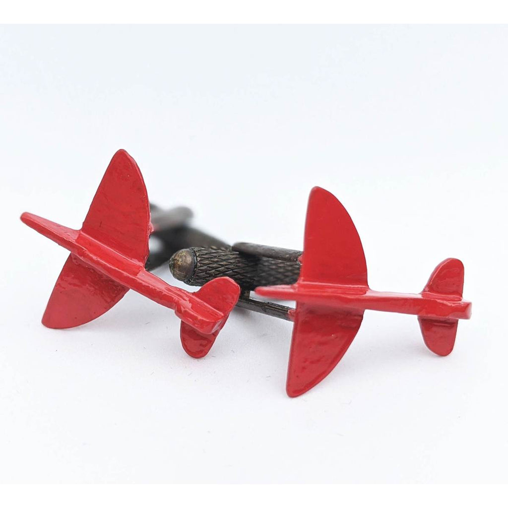 Trench art cufflinks | Spitfire plane | Martin de Ruyter